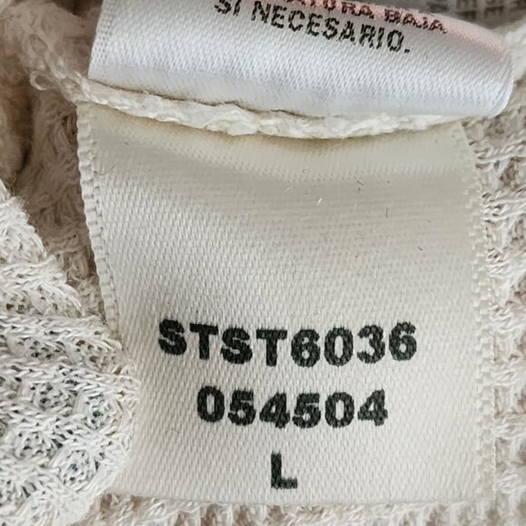 Splendid Beige Micro Modal Blend Waffle Knit Hooded Cardigan - Picture 8 of 8